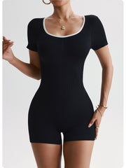 Seamless Yoga Jumpsuit for Women – Hip-Lifting Backless Corset Activewear | Stretchy Nylon Spandex One-Piece Outfit