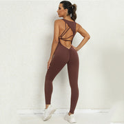Women's One-piece Yoga Sleeveless Jumpsuit