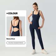 Women's Fashion Nude Feel Yoga Jumpsuit