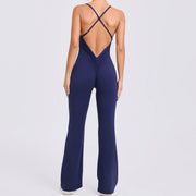 Adjustable Strap Horn Yoga Jumpsuit