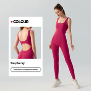 Women's Fashion Nude Feel Yoga Jumpsuit