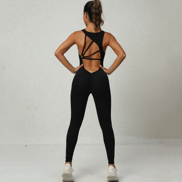 Women's One-piece Yoga Sleeveless Jumpsuit
