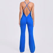 Adjustable Strap Horn Yoga Jumpsuit