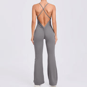 Adjustable Strap Horn Yoga Jumpsuit