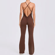 Adjustable Strap Horn Yoga Jumpsuit