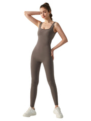 Women's Fashion Nude Feel Yoga Jumpsuit