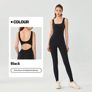 Women's Fashion Nude Feel Yoga Jumpsuit