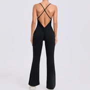 Adjustable Strap Horn Yoga Jumpsuit